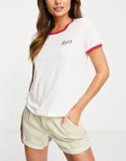 Rvca Scribbler T-shirt In White