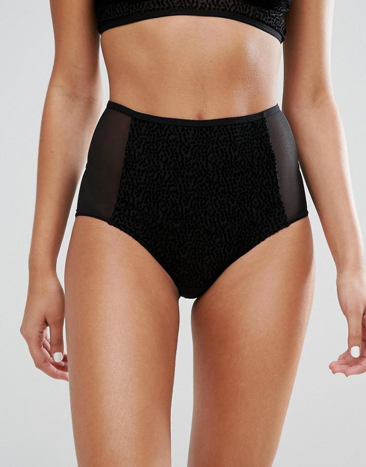 Monki High Waisted Pant - Black