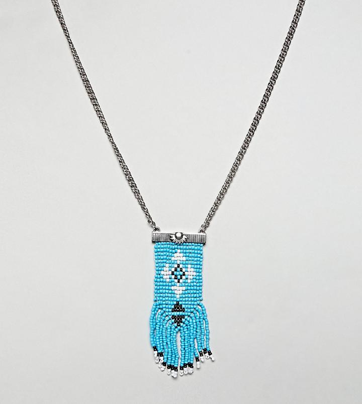 Reclaimed Vintage Inspired Festival Necklace With Geo-tribal Design Exclusive At Asos - Multi