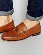 Red Tape Tassel Loafers In Tan Leather - Tan
