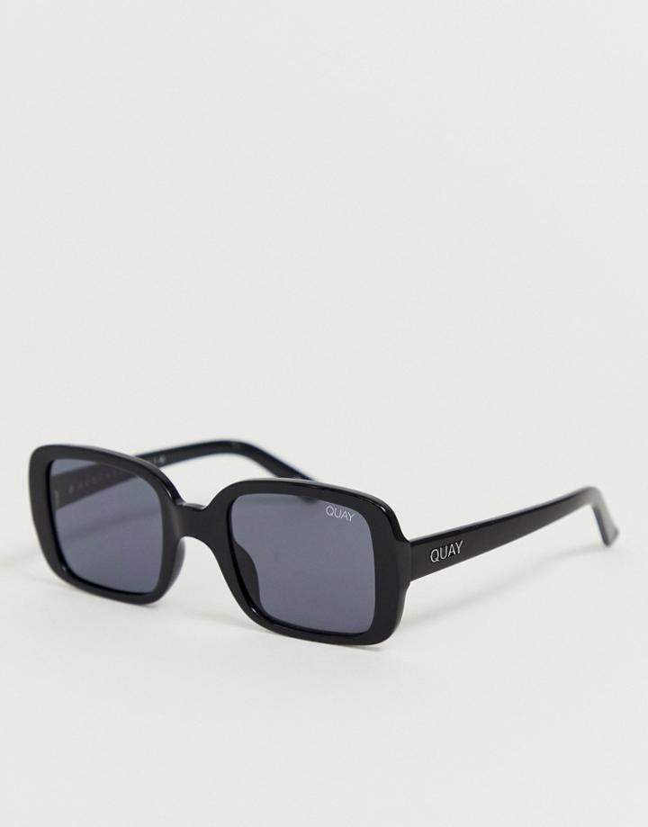 Quay Australia Second Nature Sunglasses In Black - Black