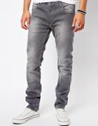Religion Noize Skinny Jeans In Washed Gray