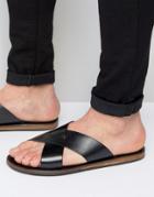 Aldo Legelalian Cross Over Sandals - Black