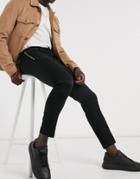 River Island Pants With Zips-black