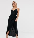 Asos Design Petite Cami Wrap Maxi Dress
