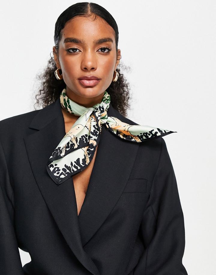 & Other Stories Recycled Graphic Head Scarf In Multi