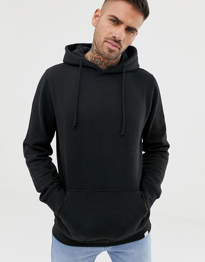 Pull & Bear Hoodie In Black-white