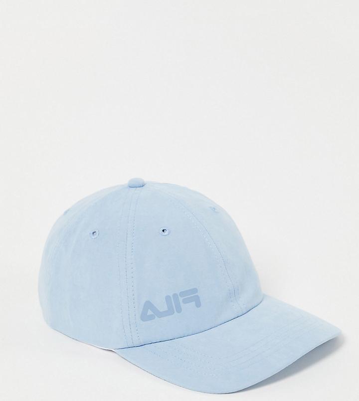Fila Logo Baseball Cap In Pastel Blue Exclusive To Asos-blues
