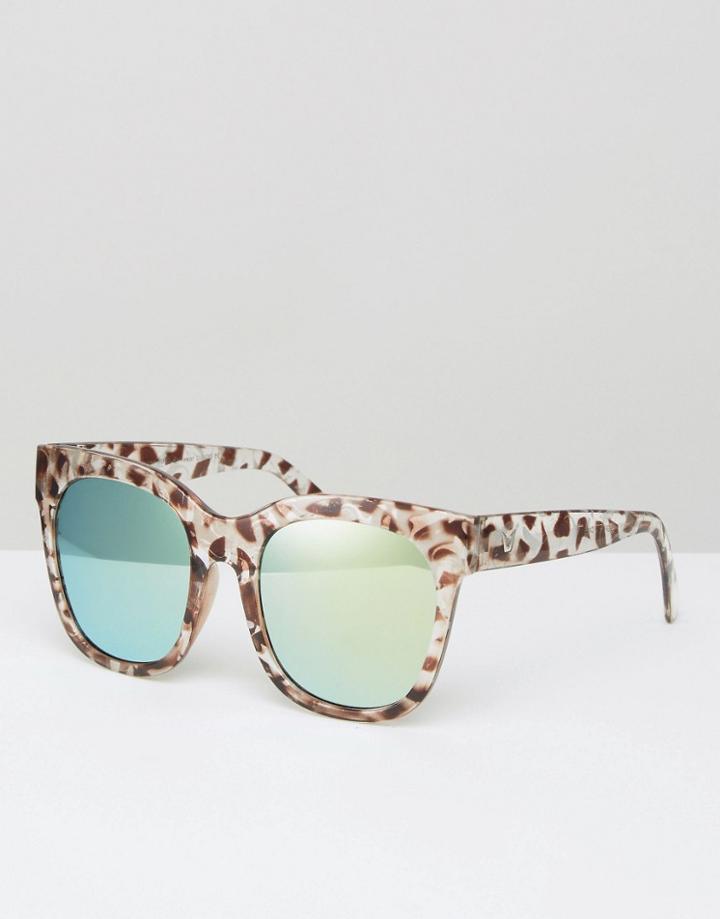 7x D Frame Animal Print Sunglasses - Brown Animal