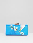 Ted Baker Textured Matinee Purse In Harmony Floral - Blue