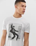 Asos Design Elvis T-shirt With Photographic Print - White