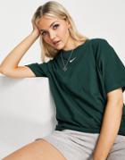 Nike Essential Mini Swoosh Boyfriend T-shirt In Pro Green