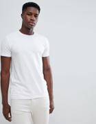 Esprit Organic Muscle Fit T-shirt In White - White