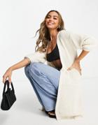 Lipsy Belted Cardigan In Oatmeal-neutral