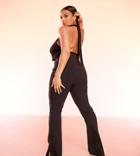 Asos Luxe Ultimate Slim Flare Pants In Black