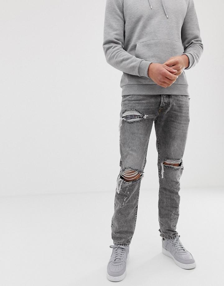 Diesel Mharky 90s Fit Jeans In 089at Gray - Gray