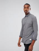 Jack & Jones Core Shirt In Slim Fit Jersey Cotton - Gray