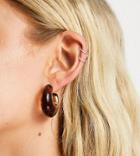Reclaimed Vintage Inspired Tort Earring-gold