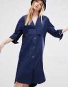 Weekday Shirt Dress - Dark Navy