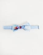 Devils Advocate Tie Dye Viscose Bow Tie-blues