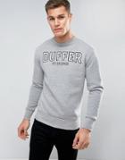 Duffer Logo Sweatshirt In Gray - Gray