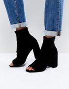 Public Desire Tennessee Black Stretch Shoe Boots - Black