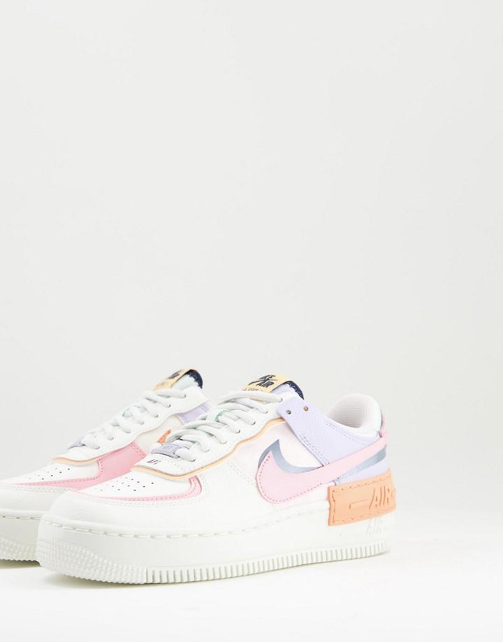 Nike Air Force 1 Shadow Sneakers In Sail/pink Glaze-white