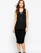 Asos Maternity Ruched Bodycon Skirt - Black