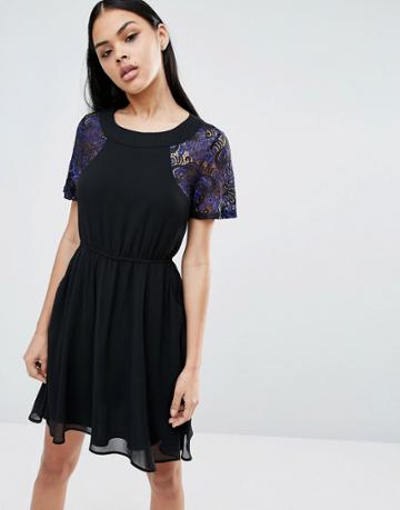 Pussycat London Skater Dress - Navy