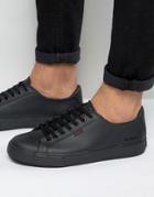 Kickers Tovni Lacer Leather Sneakers - Black