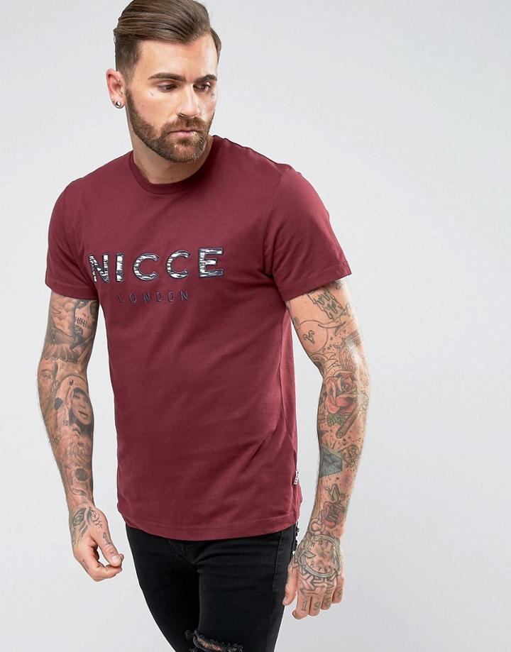 Nicce Futur Logo T-shirt - Red