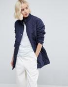 B.young Quilted Coat - Navy
