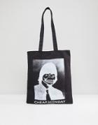 Cheap Monday Funny Face Tote Bag - Black