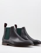 Ps Paul Smith Gerald Leather Boots In Dark Brown