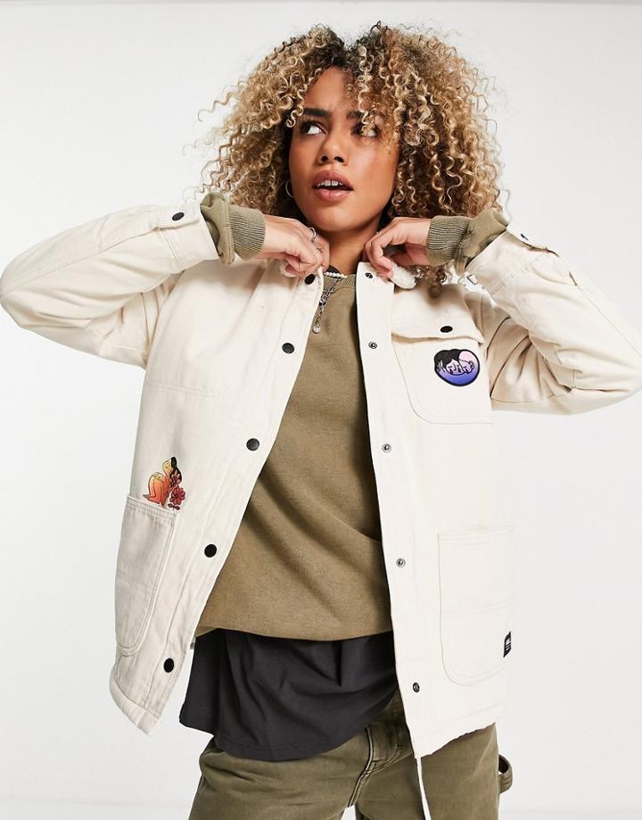 Vans Cultivate Care Chore Coach Jacket In Beige-neutral