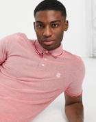 Selected Homme Twist Polo Shirt-red