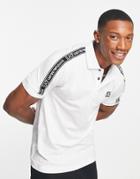 Armani Ea7 Taped Polo In White