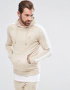 Aces Couture Muscle Hoodie In Stone - Stone