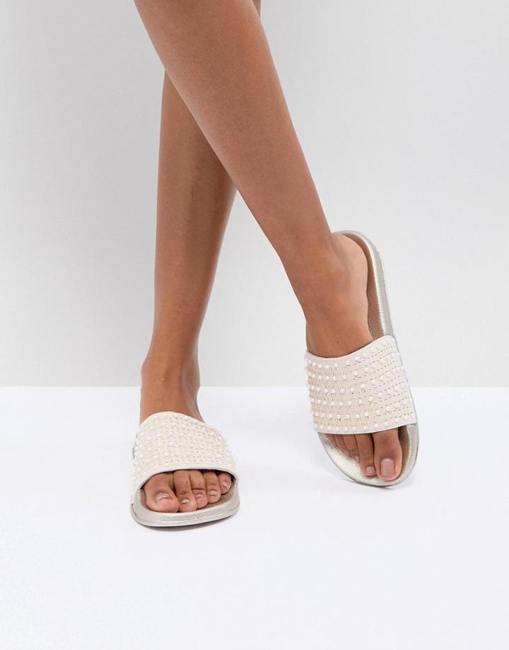 Head Over Heels By Dune Pearl Slider - Pink
