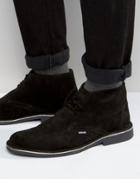 Lambretta Desert Boots In Black Suede - Black