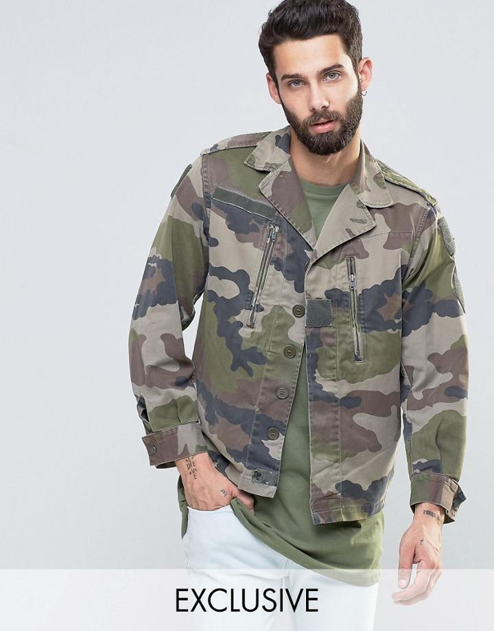 Reclaimed Vintage Camo Jacket - Green
