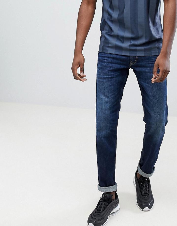 Replay Anbass Slim Stretch Jeans Dark Wash - Blue