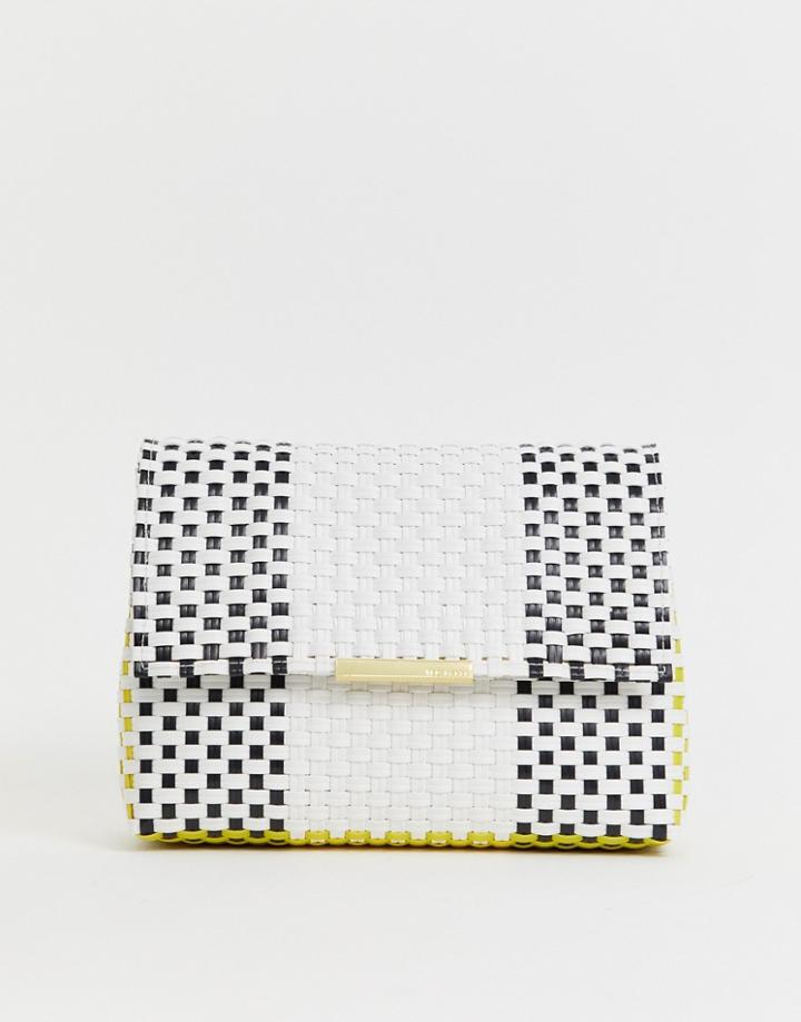 Ted Baker Madiee Woven Clutch Bag - White