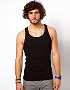 Asos Rib Vest - Black