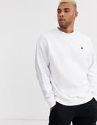 Asos Design Oversized Sweatshirt In White With Triangle