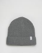 Selected Homme Beanie Rib Nathan - Gray