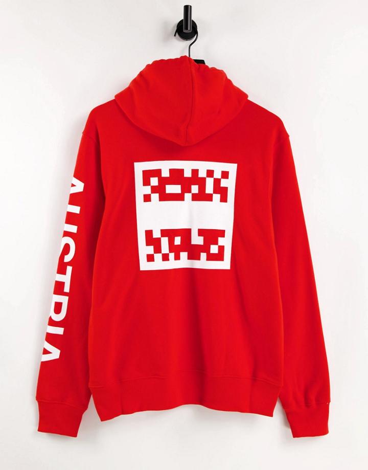 The North Face International Collection Pullover Hoodie In Red