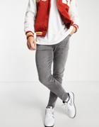 Topman Tapered Jeans In Gray