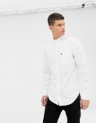 Abercrombie & Fitch Icon Logo Pocket Button Down Oxford Shirt Slim Fit In White - White