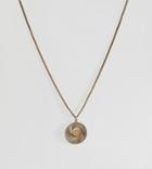 Regal Rose Rebirth Gold Plated Medallion Pendant Necklace - Gold